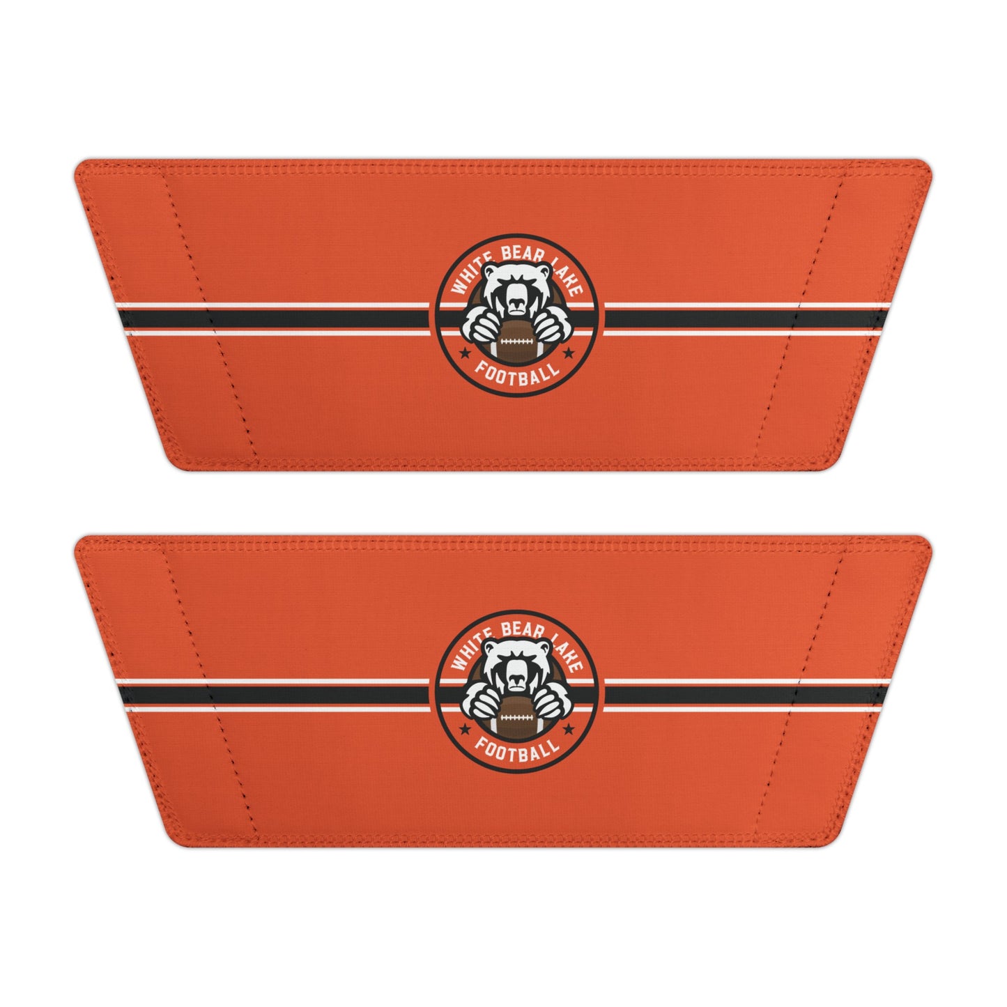 White Bear Lake Football Orange Youth Removable-Strap Sandals