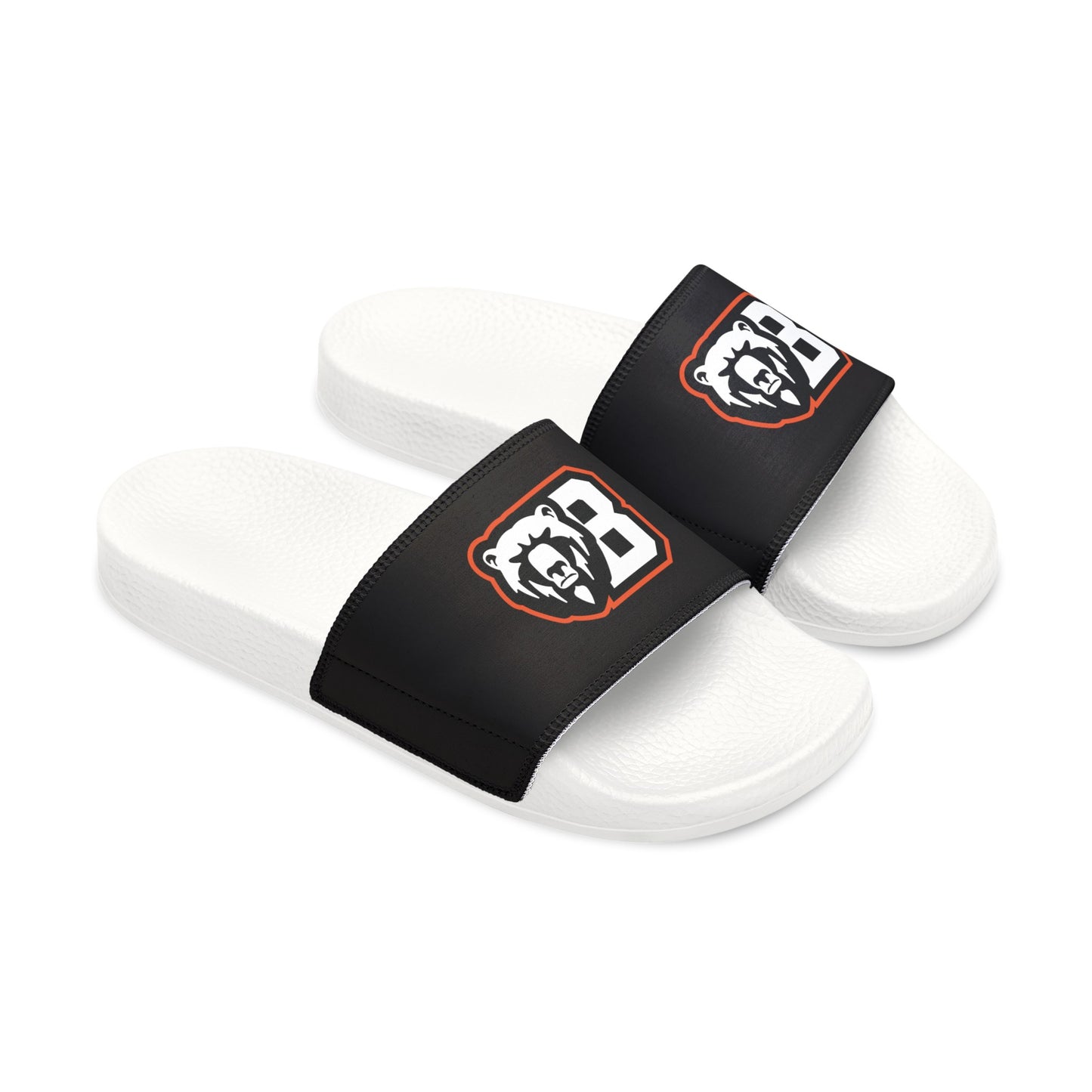 White Bear Lake Football Black Men's Removable-Strap Sandals
