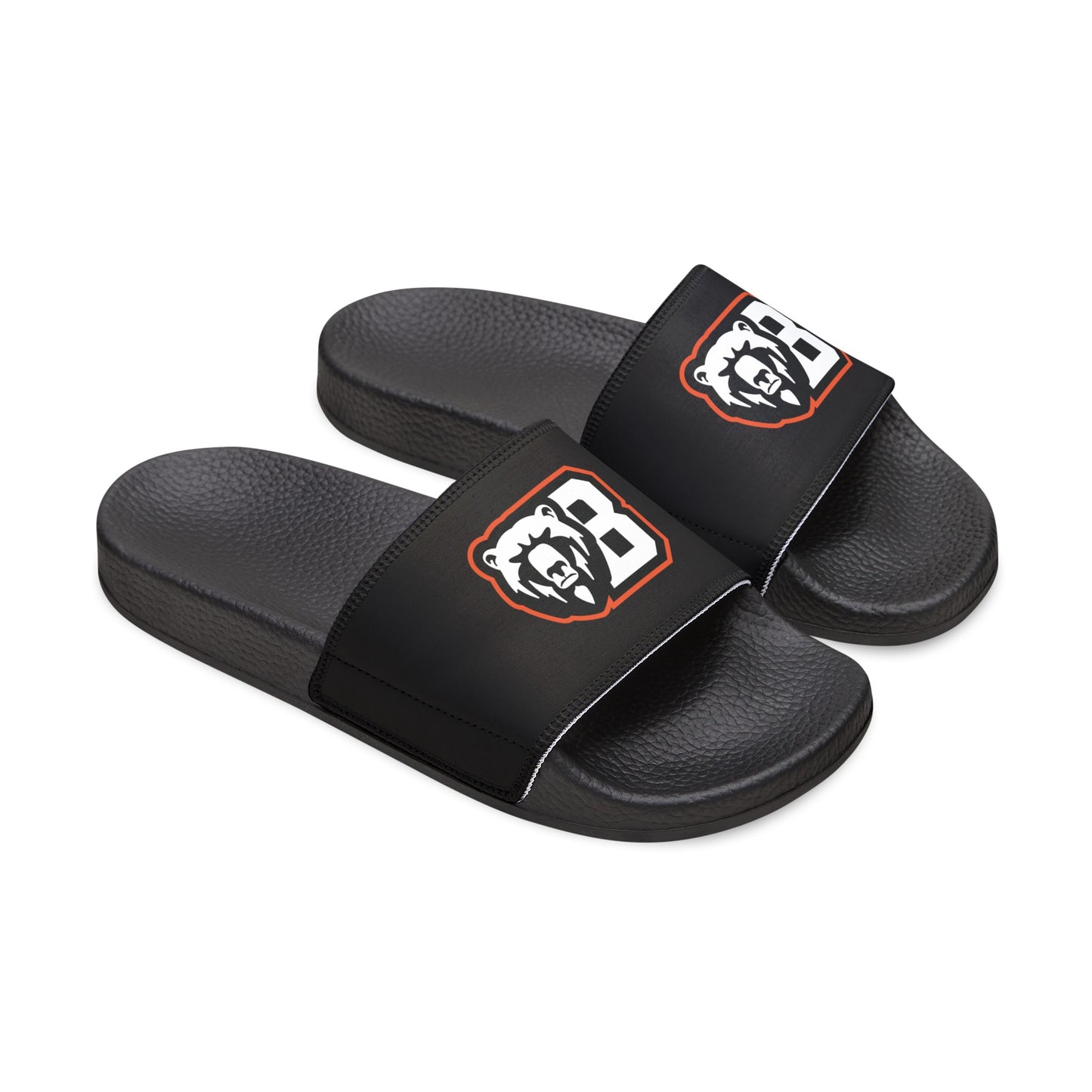 White Bear Lake Football Black Men's Removable-Strap Sandals
