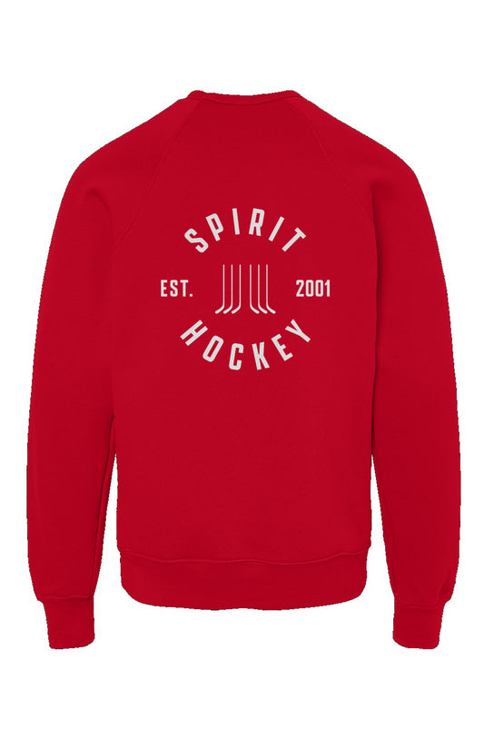 Springfield Spirit Hockey Shield Youth Crewneck Sweatshirt