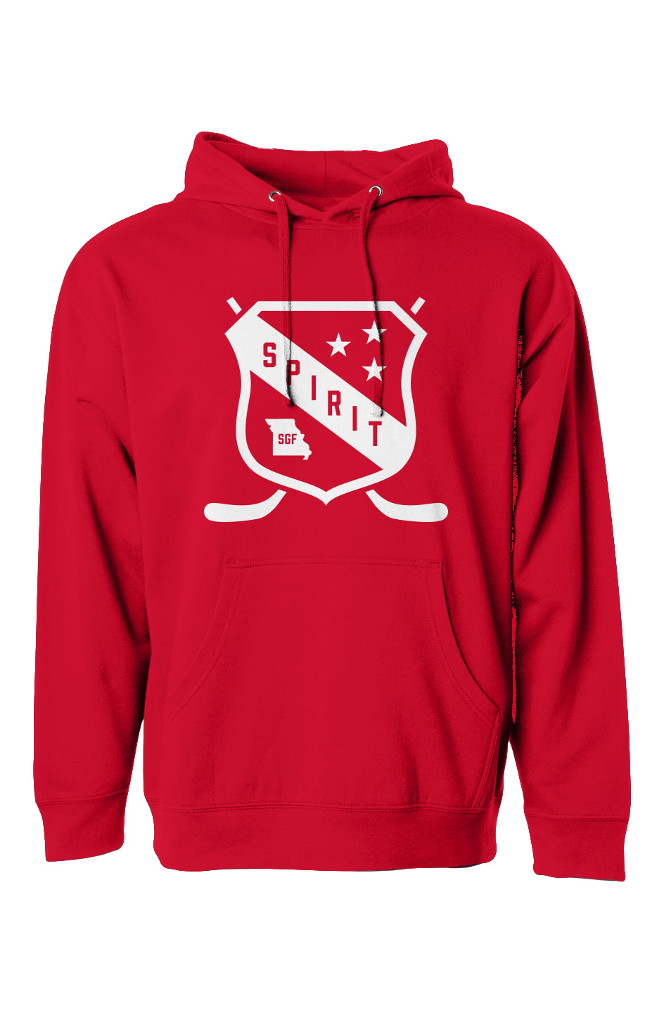 Springfield Spirit Hockey Shield Adult Hoodie