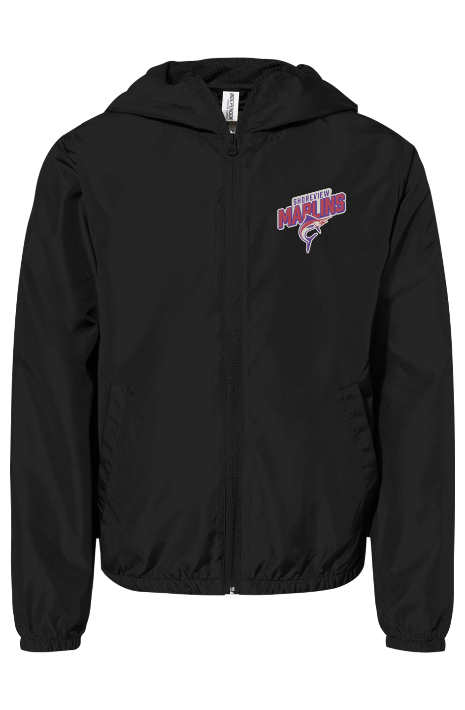 Shoreview Marlins Youth Lightweight Windbreaker Full-Zip Jacket