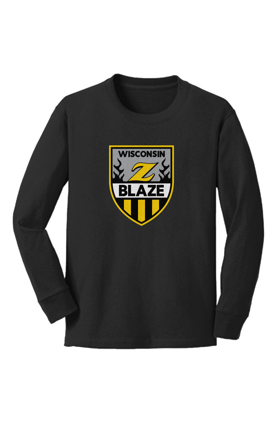 Wisconsin Blaze AAA Youth Long Sleeve Core Cotton Tee