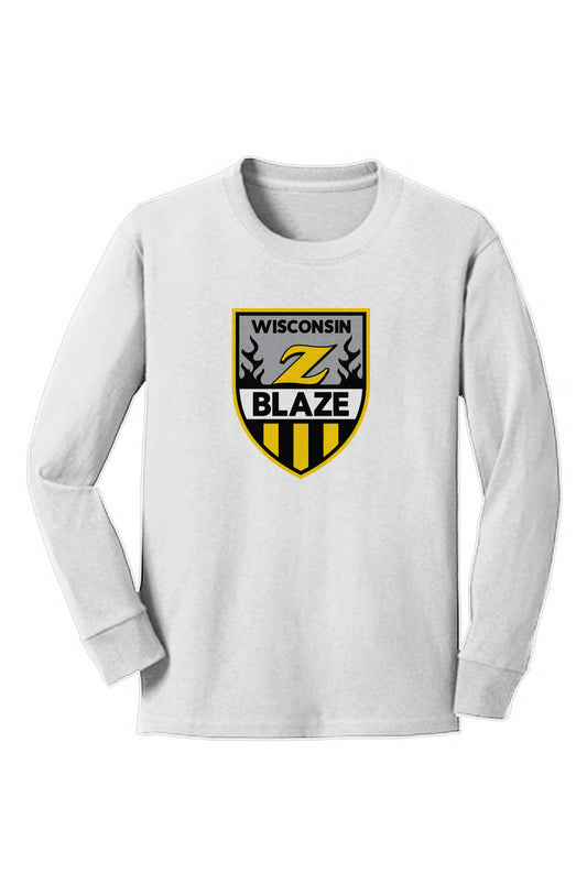 Wisconsin Blaze AAA Youth Long Sleeve Core Cotton Tee