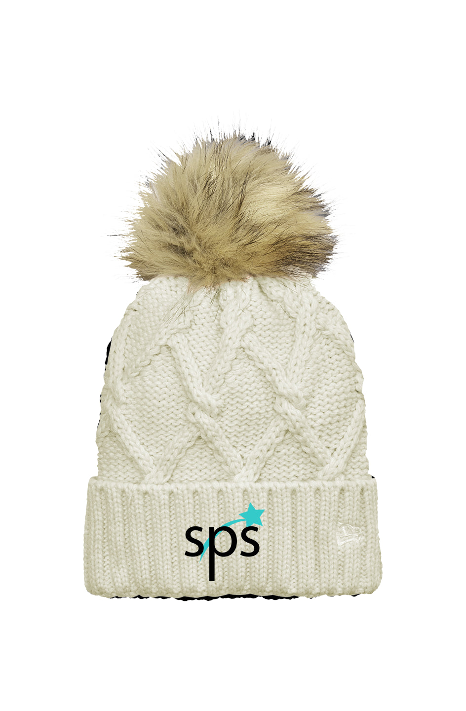 St. Paul Stars SPS Faux Fur Pom Beanie