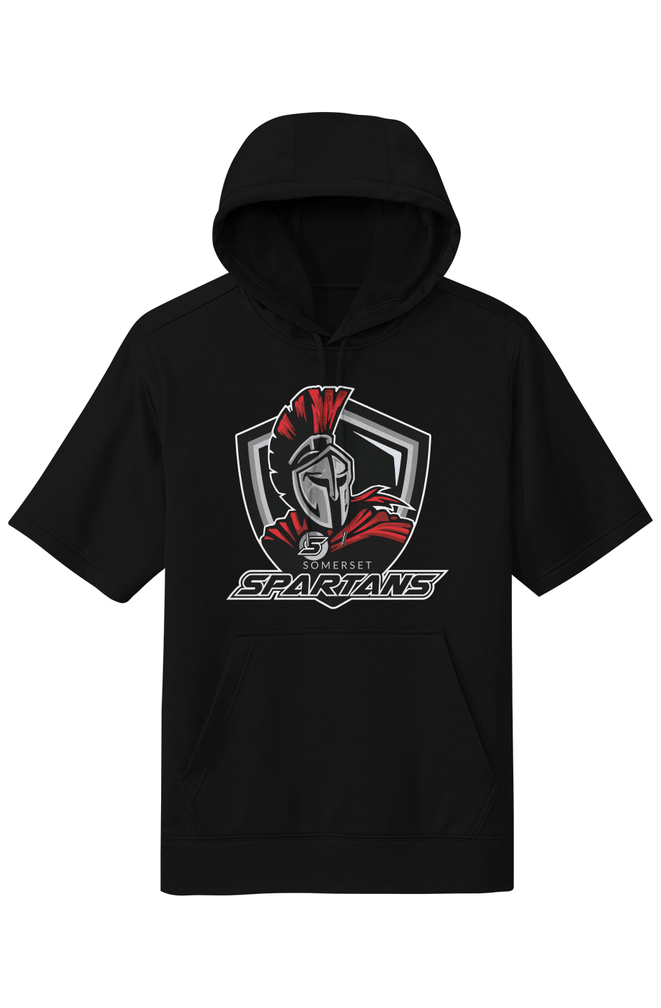 Somerset Baseball Sport-Tek Adult Sport Wick Short Sleeve Hoodie