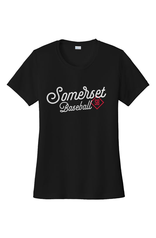 Somerset Baseball Sport-Tek Women's Competitor Tee