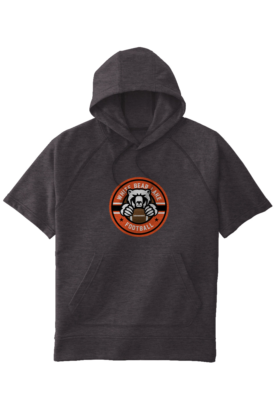 White Bear Lake Football Sport-Tek Tri-Blend Short Sleeve Fleece Hoodie