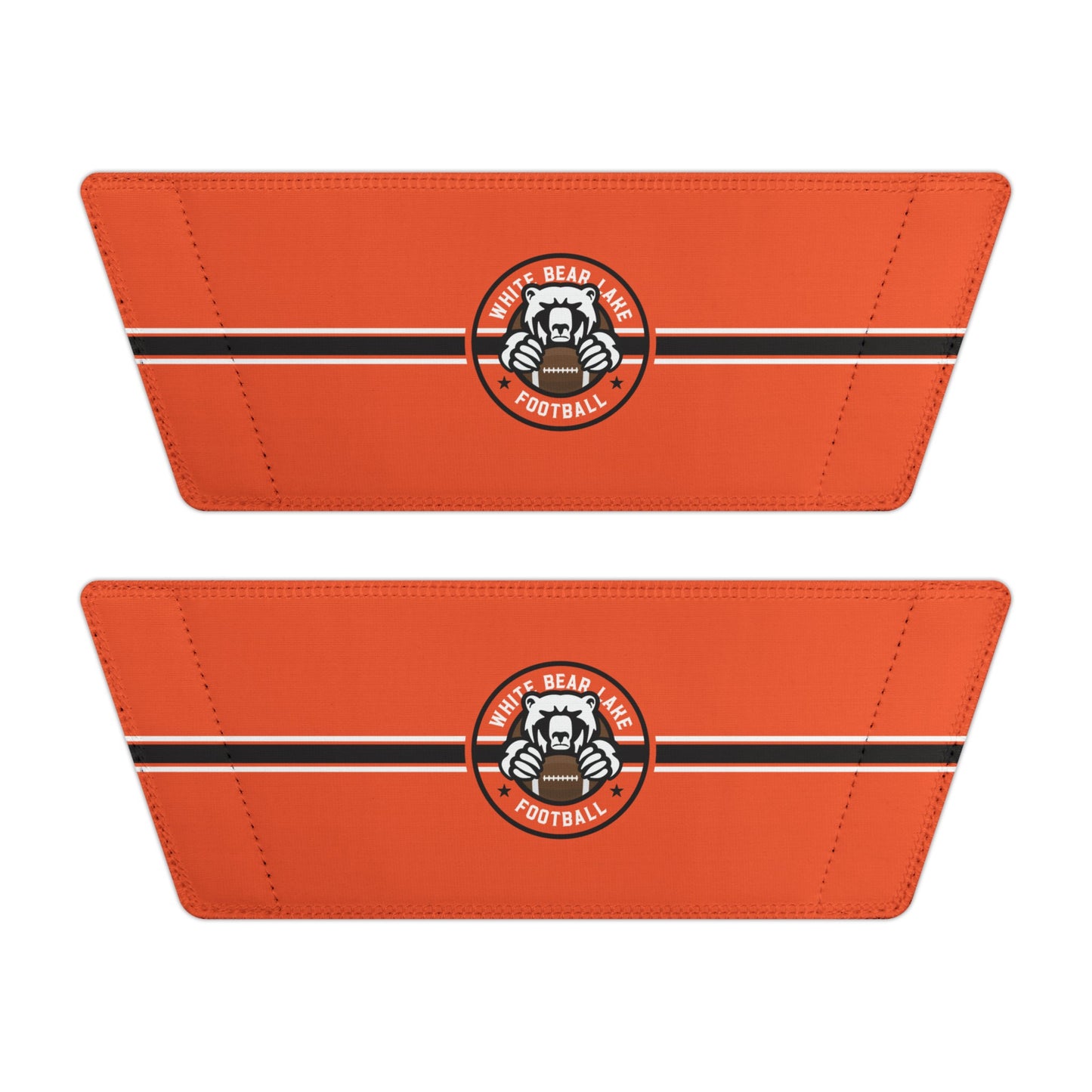 White Bear Lake Football Orange Women's Removable-Strap Sandals