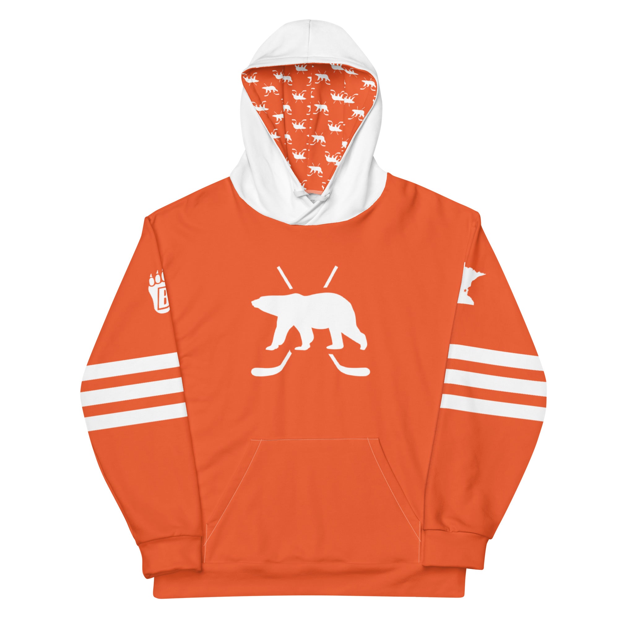 White Bear Lake Hockey Hockey Bear Custom Hoodie NĒILL