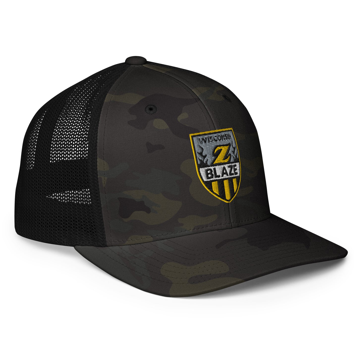Wisconsin Blaze Hockey Closed-Back Trucker Cap