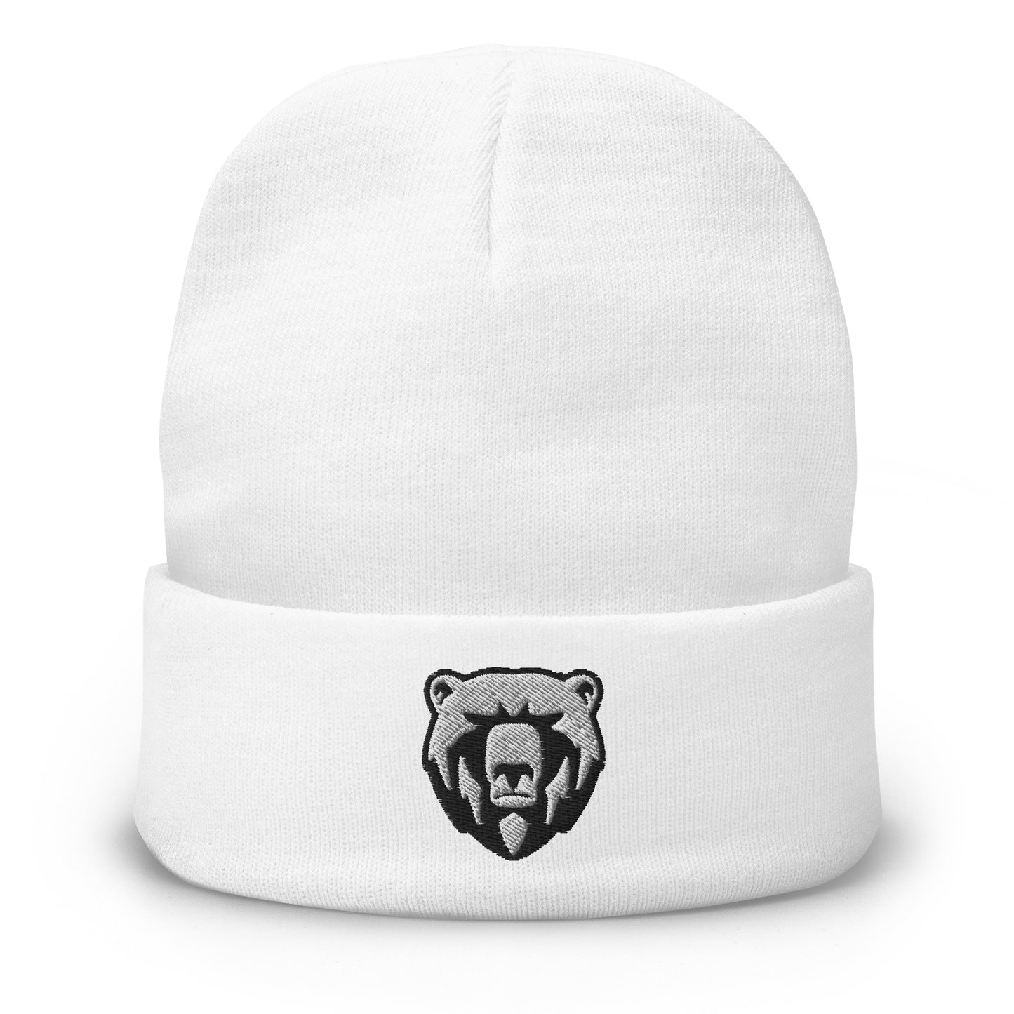 Angry Bear Embroidered Beanie