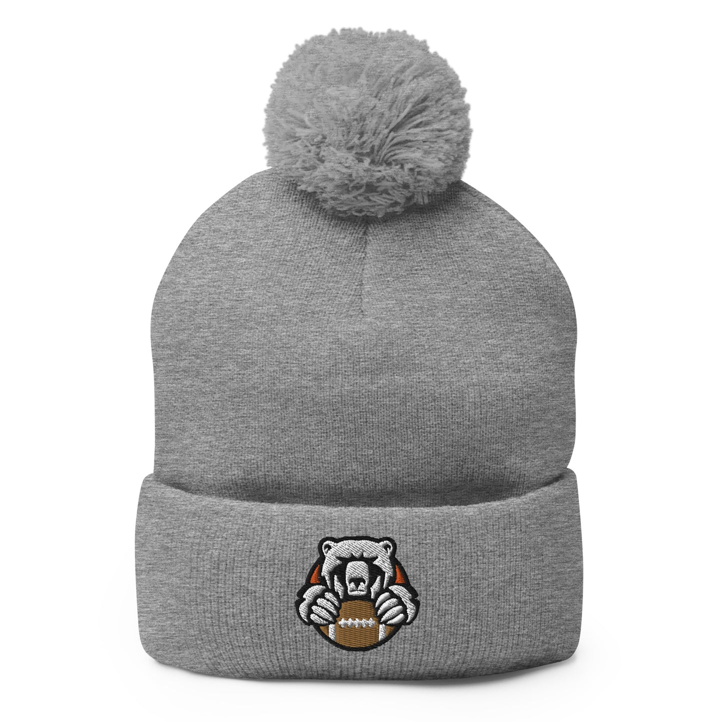 WBL Football Angry Bear Pom-Pom Beanie