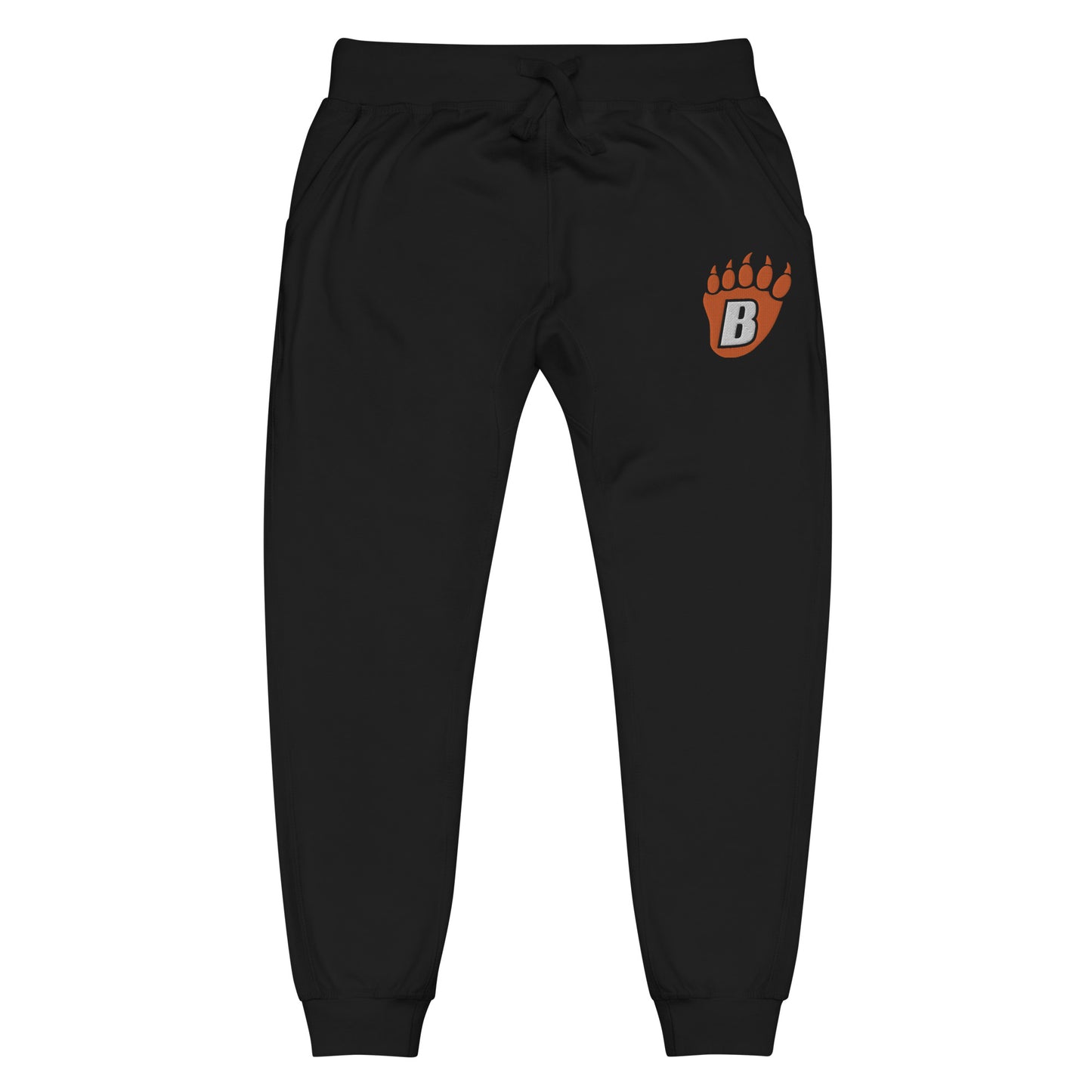 White Bear Lake Bear Paw Embroidered Fleece Sweatpants