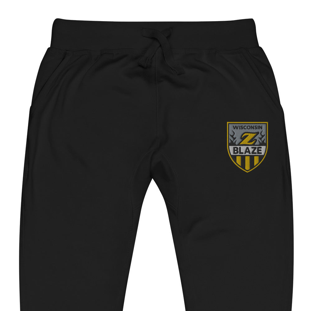 Wisconsin Blaze Hockey Embroidered Unisex Fleece Sweatpants