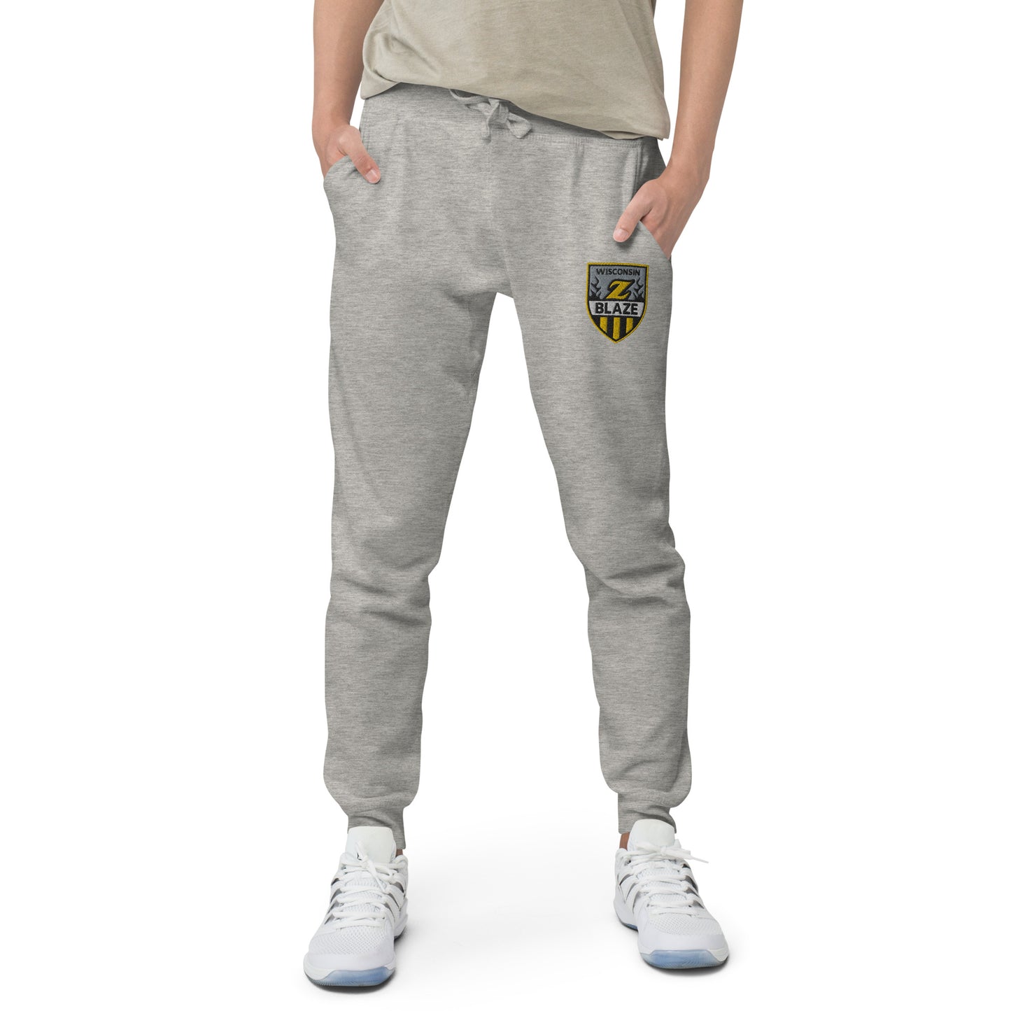 Wisconsin Blaze Hockey Embroidered Unisex Fleece Sweatpants