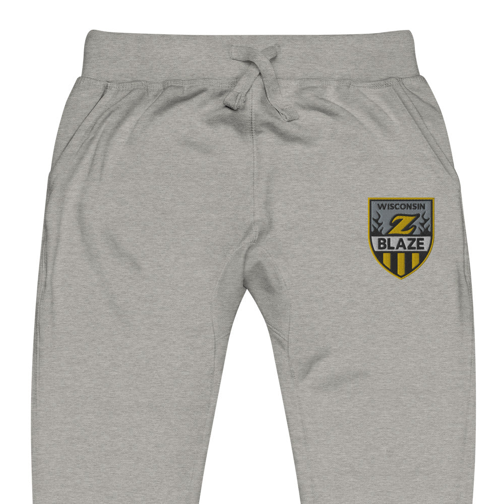 Wisconsin Blaze Hockey Embroidered Unisex Fleece Sweatpants