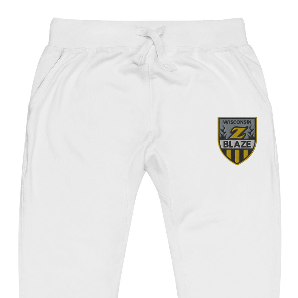 Wisconsin Blaze Hockey Embroidered Unisex Fleece Sweatpants