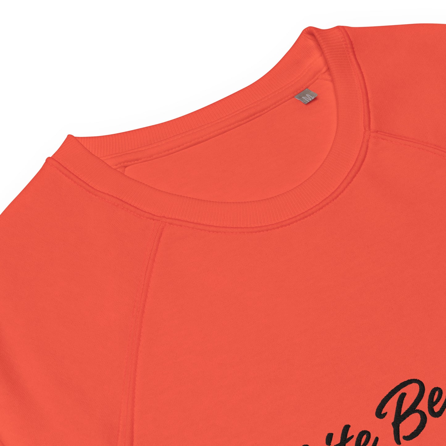 White Bear Lake Embroidered Unisex Organic Raglan Sweatshirt