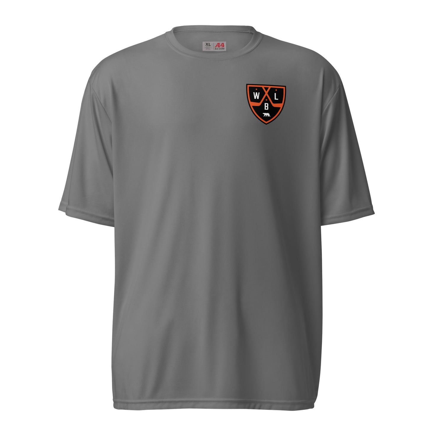 White Bear Lake Hockey Shield Unisex Performance Crew Neck Tee
