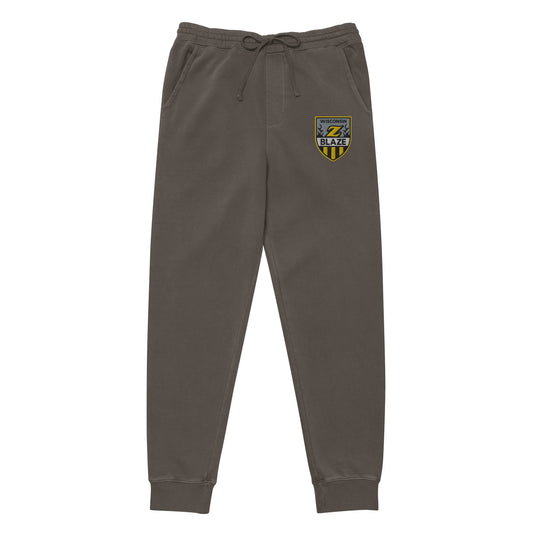 Wisconsin Blaze Hockey Embroidered Unisex Pigment-Dyed Sweatpants