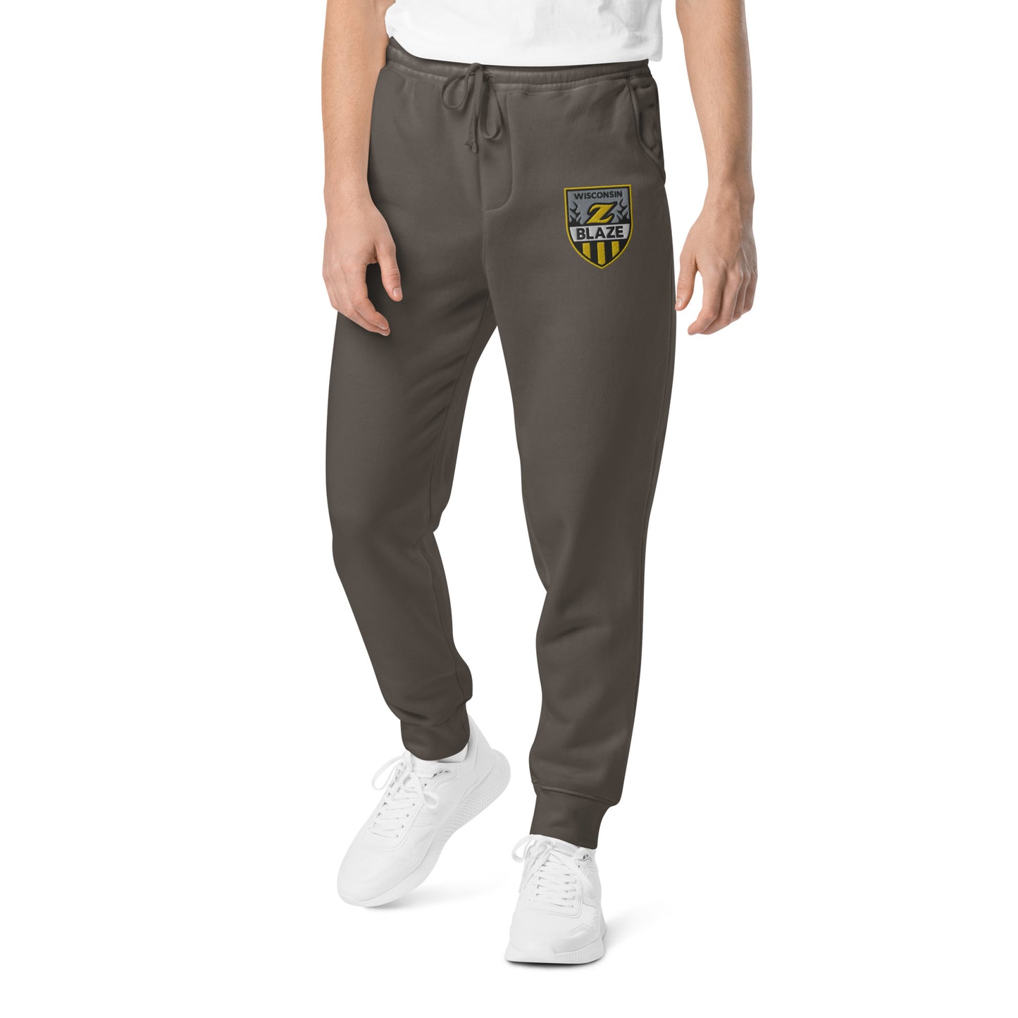 Wisconsin Blaze Hockey Embroidered Unisex Pigment-Dyed Sweatpants