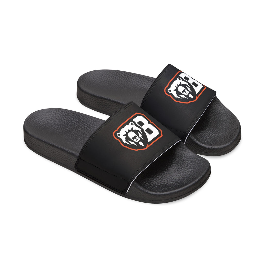 White Bear Lake Football Black Youth Removable-Strap Sandals