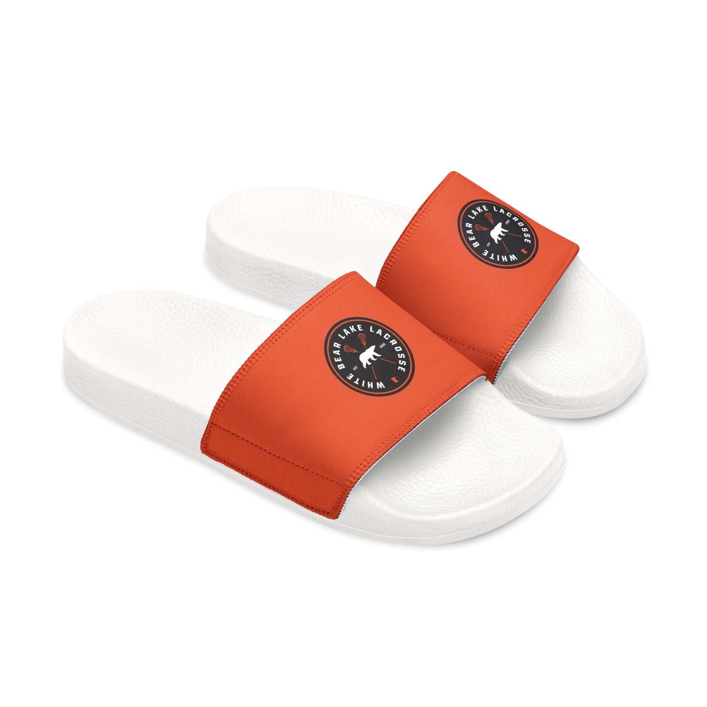 White Bear Lake Lacrosse Orange Youth Removable-Strap Sandals