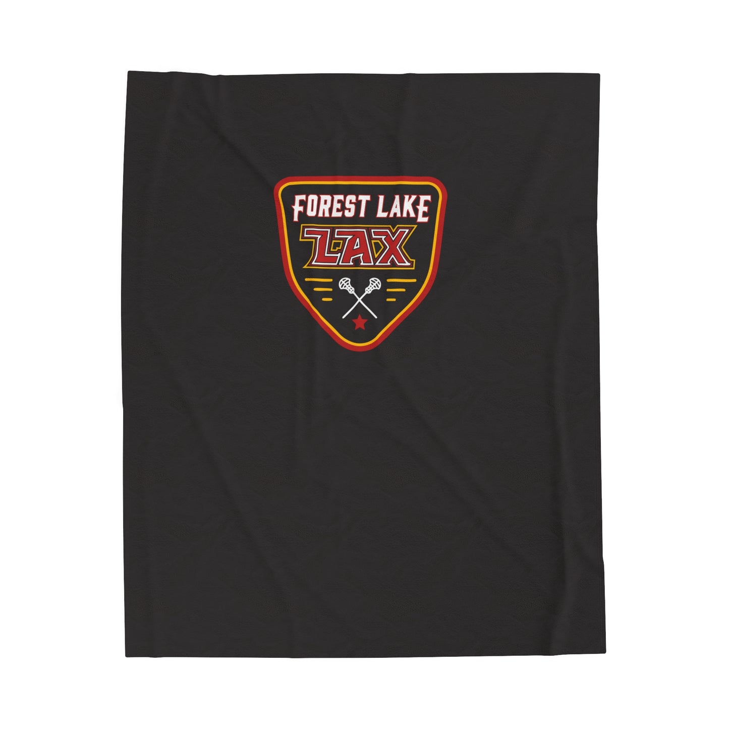 Forest Lake Lacrosse Velveteen Plush Blanket