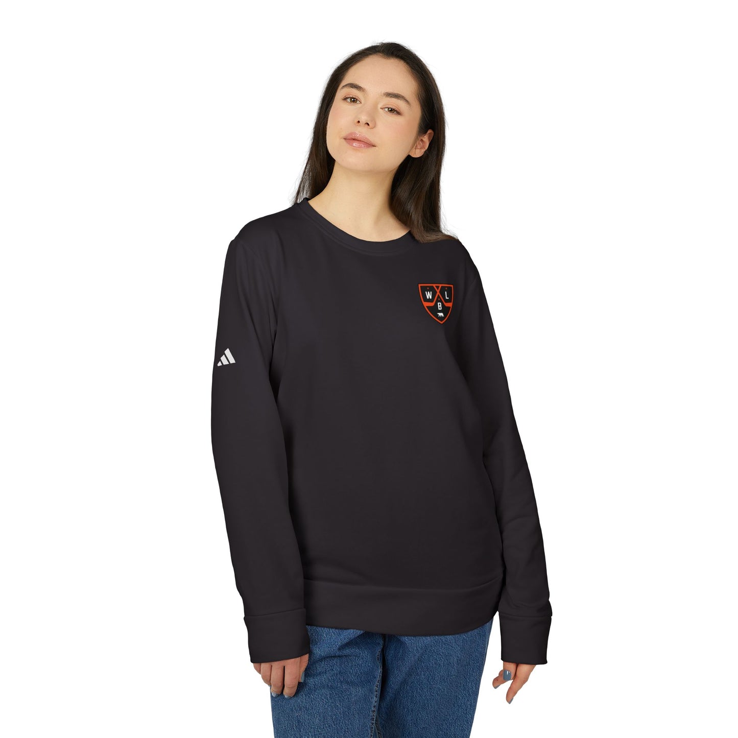 White Bear Lake Hockey Shield Adidas® Unisex Fleece Crewneck Sweatshirt