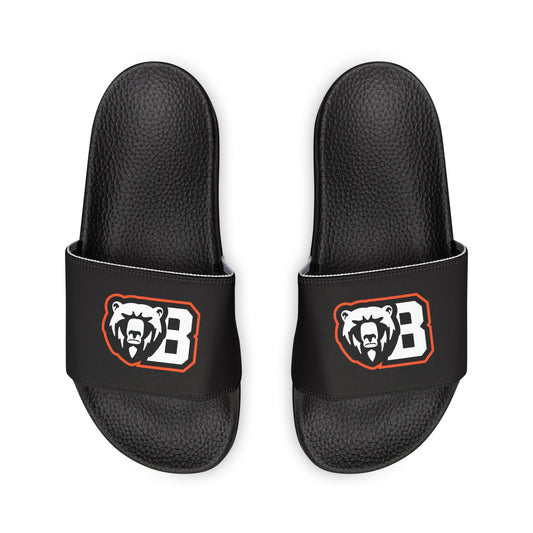 White Bear Lake Football Black Women's Removable-Strap Sandals