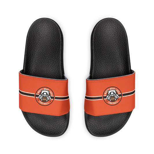 White Bear Lake Football Orange Youth Removable-Strap Sandals