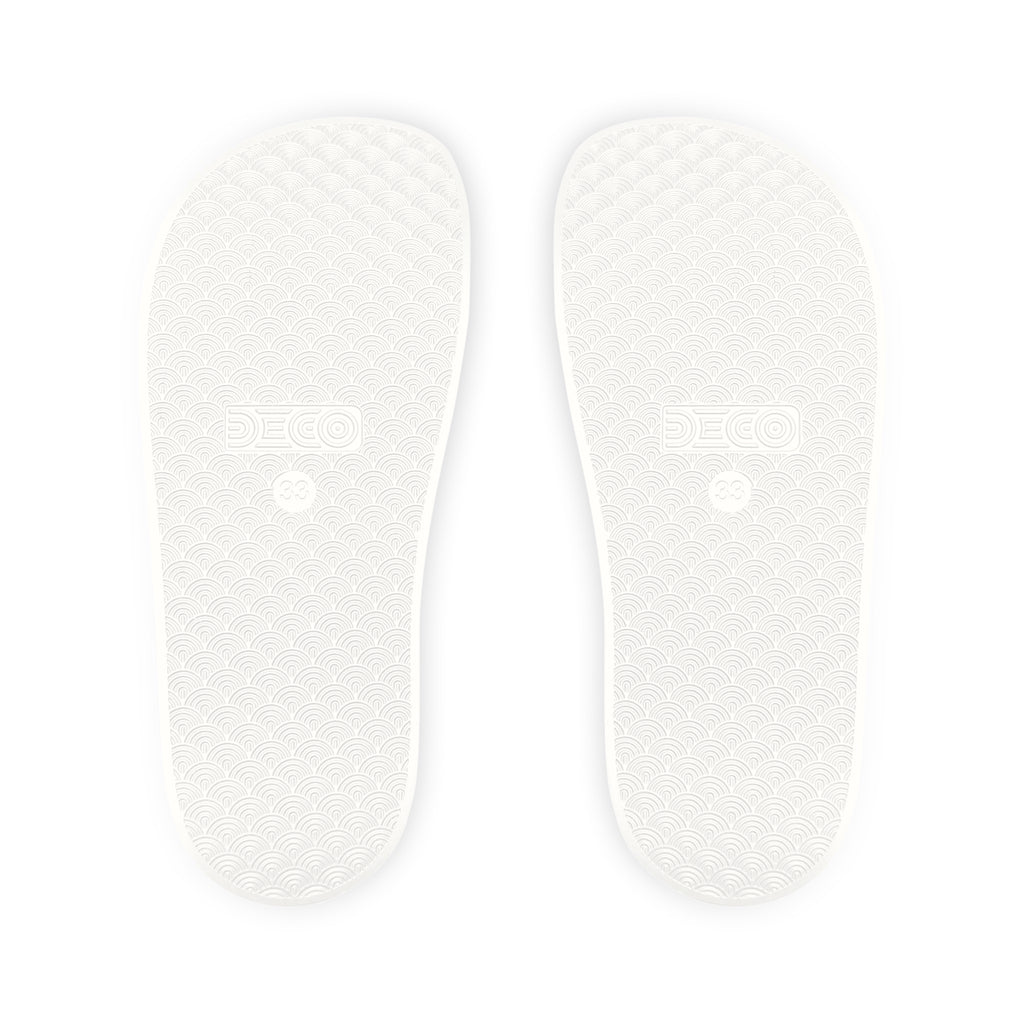 White Bear Lake Football Orange Youth Removable-Strap Sandals