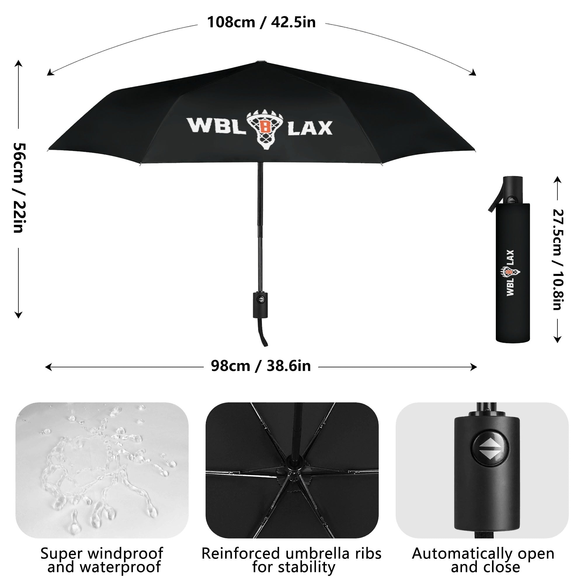 White Bear Lake Lacrosse Umbrella