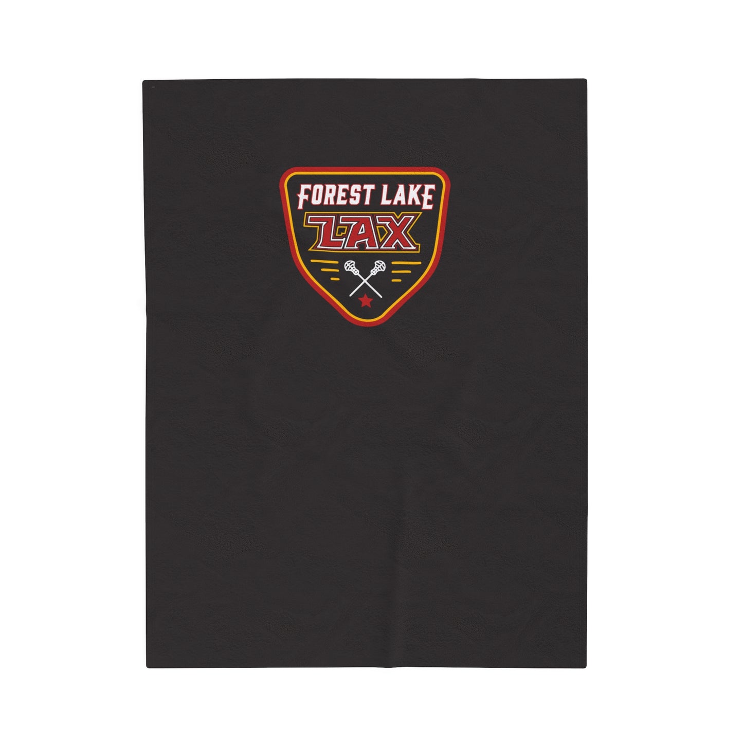 Forest Lake Lacrosse Velveteen Plush Blanket