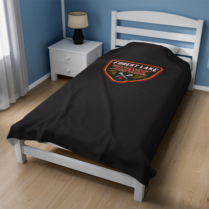 Forest Lake Lacrosse Velveteen Plush Blanket