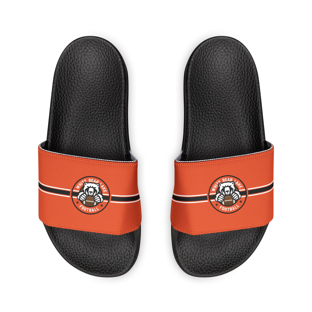 White Bear Lake Football Orange Men's Removable-Strap Sandals