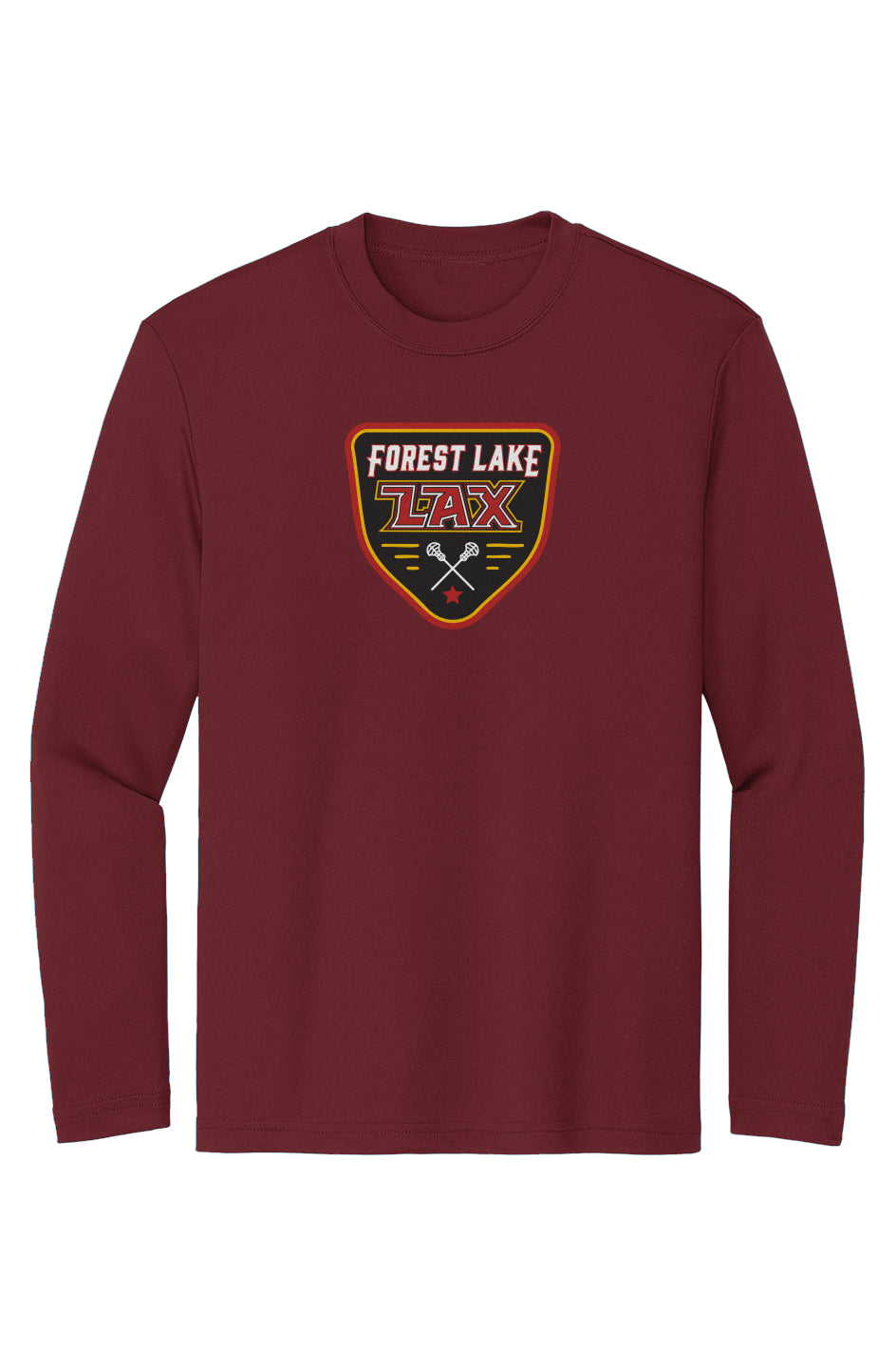 Forest Lake Lacrosse PosiCharge Youth Long Sleeve Tee