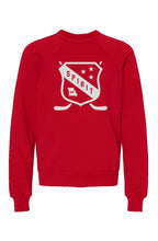 Springfield Spirit Hockey Shield Youth Crewneck Sweatshirt
