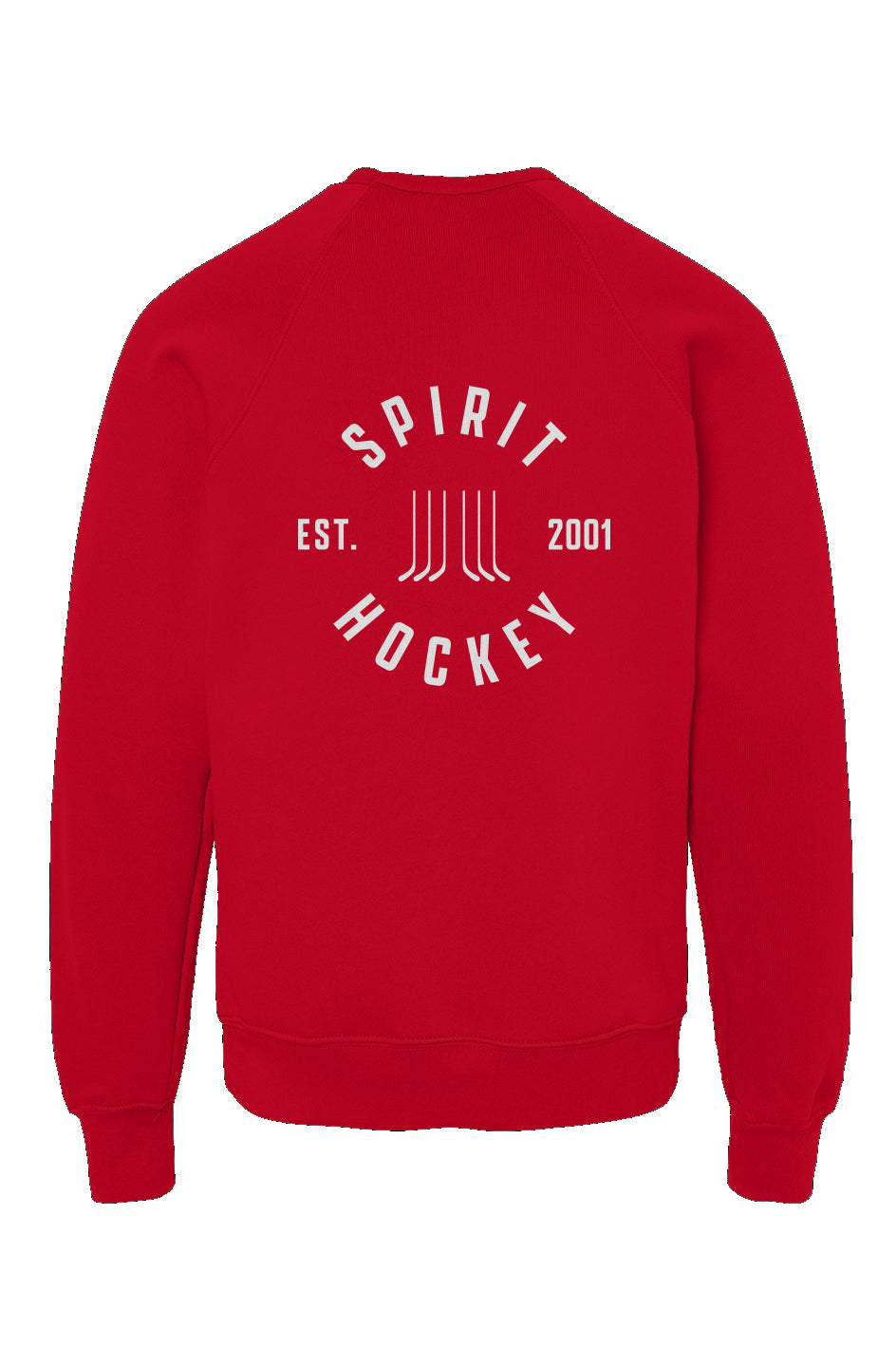 Springfield Spirit Hockey Shield Youth Crewneck Sweatshirt