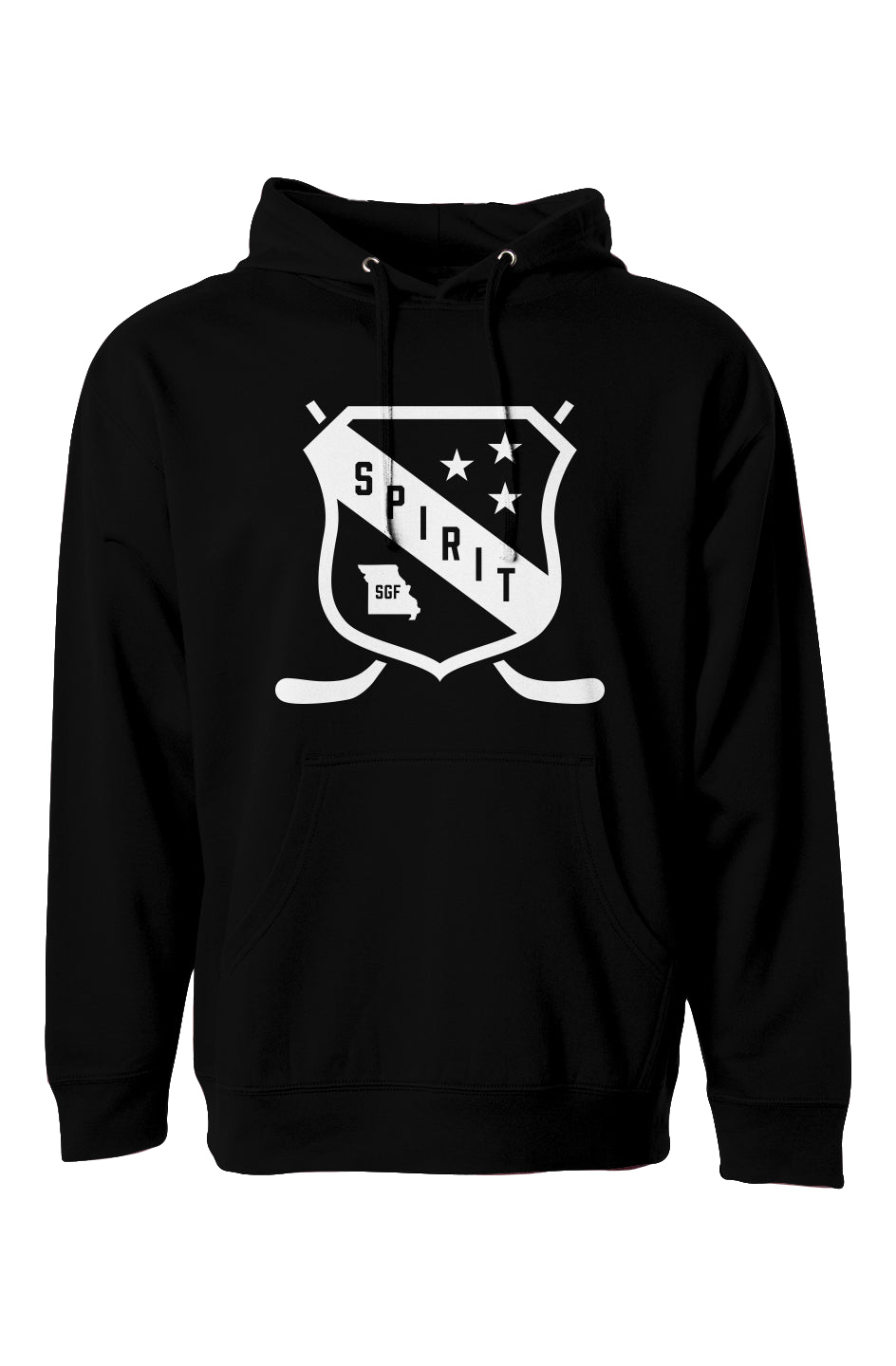 Springfield Spirit Hockey Shield Adult Hoodie