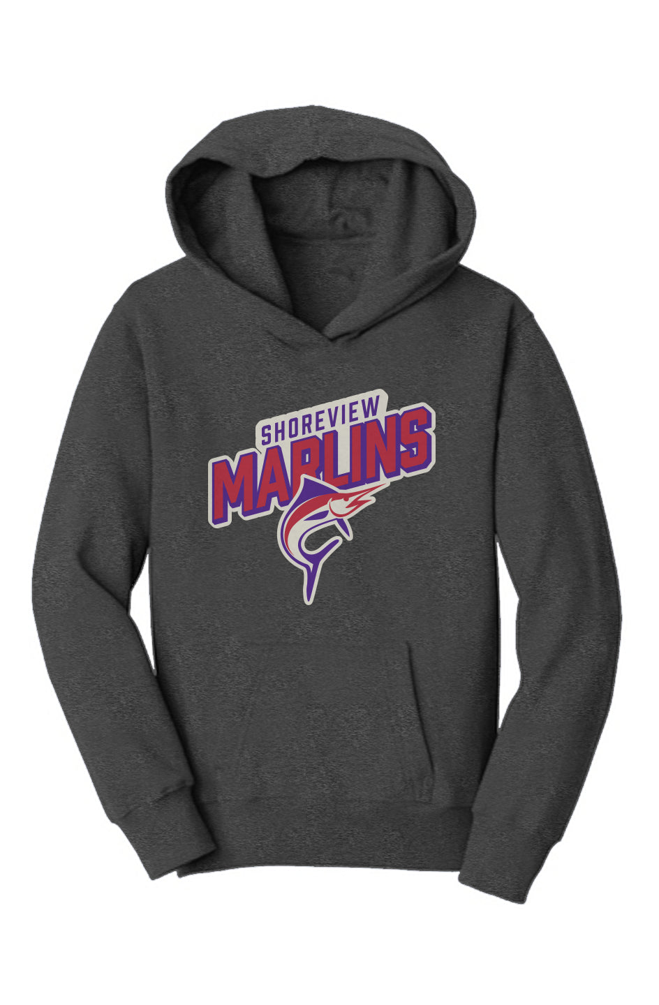 Shoreview Marlins Youth Fleece Pullover Hoodie