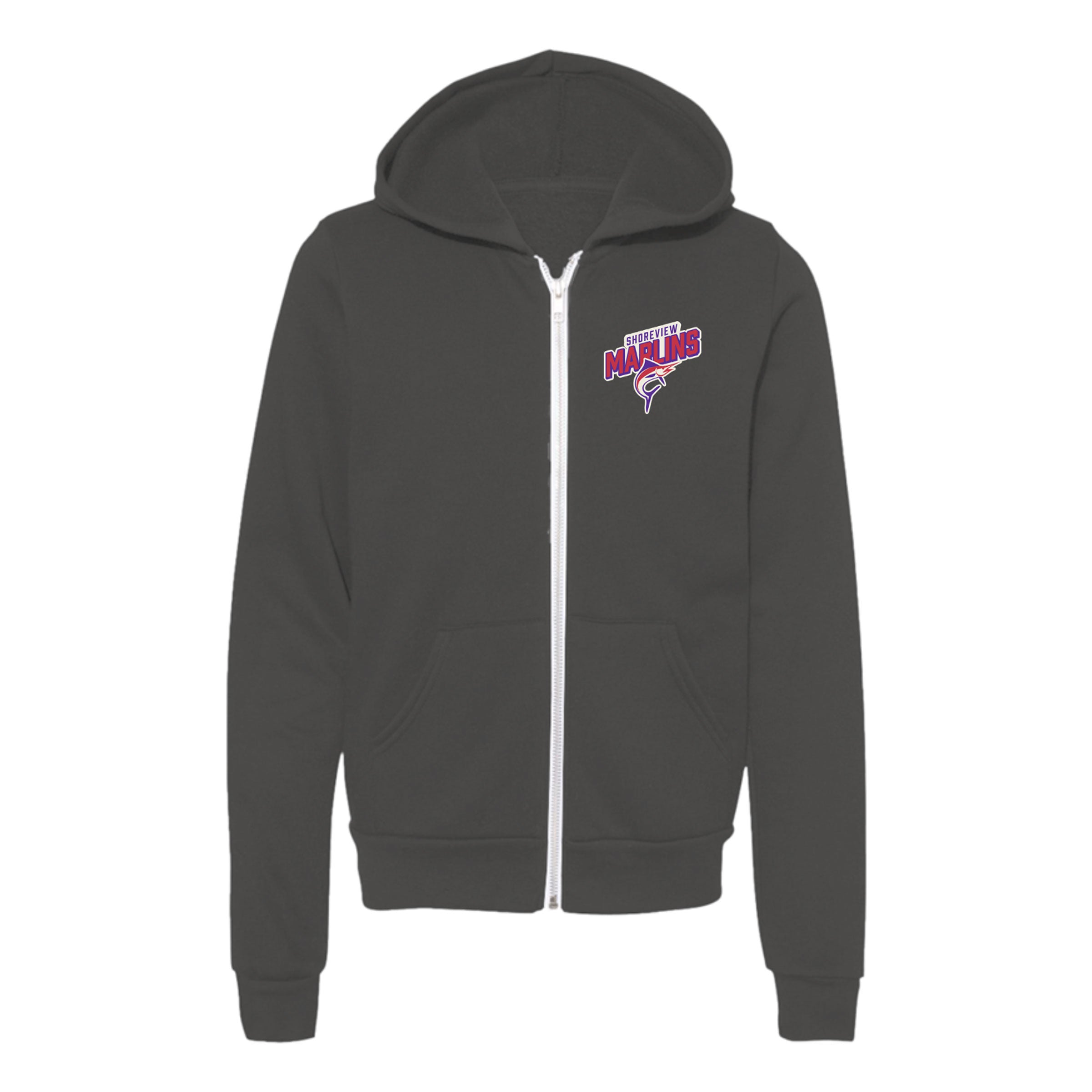 Shoreview Marlins Youth Sponge Fleece Full-Zip Hoodie