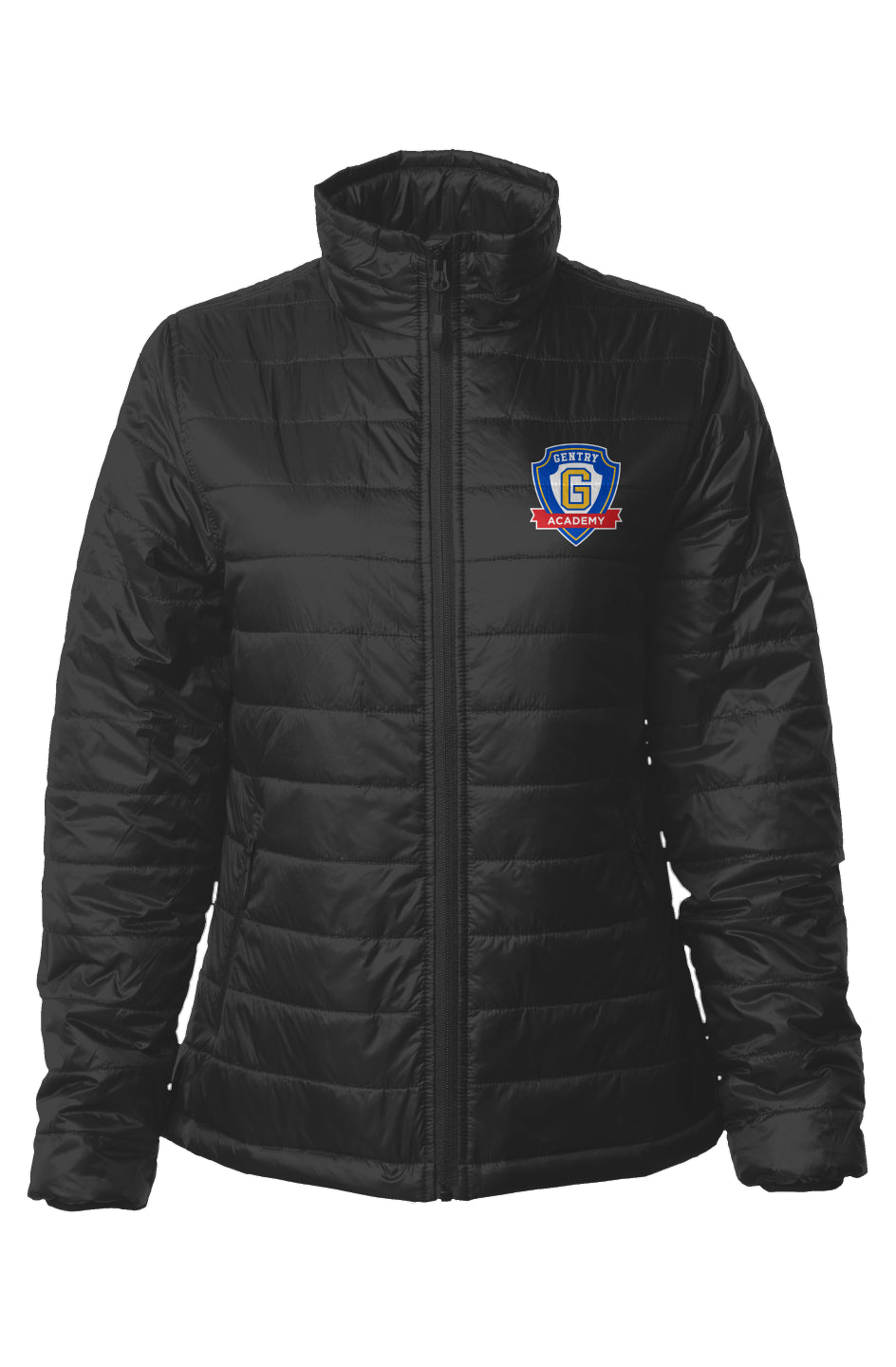 Gentry Academy Women's Embroidered Puffer Jacket