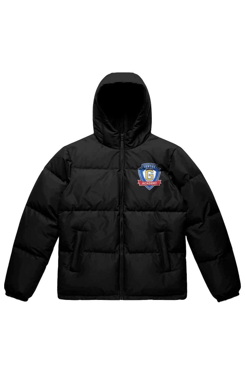 Gentry Academy Adult Embroidered Hooded Puffer Jacket