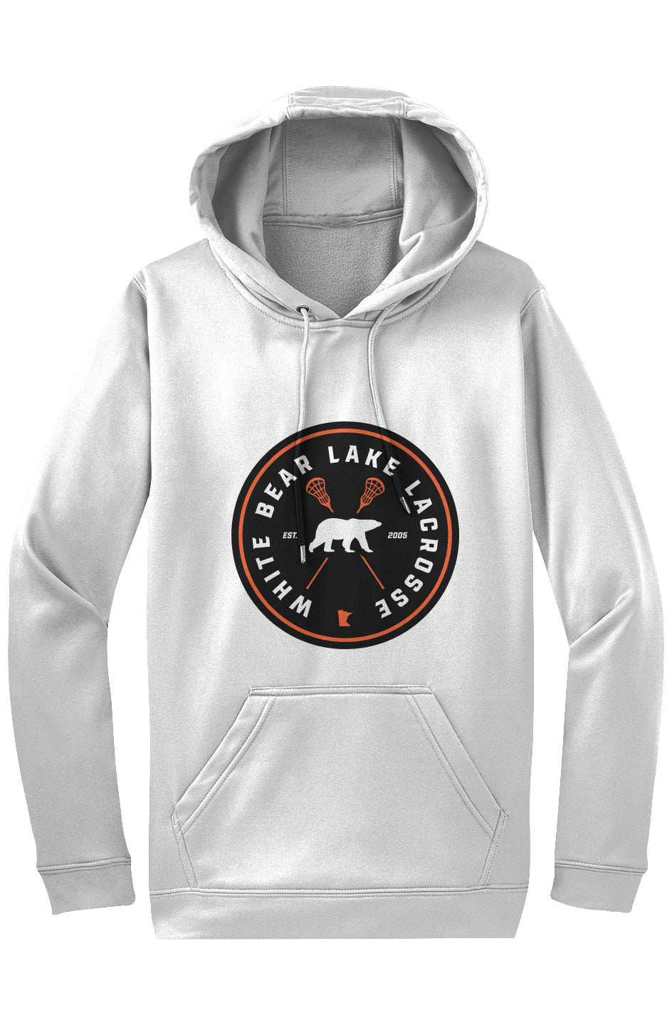 White Bear Lake Lacrosse Adult Sport Wick Fleece Hoodie
