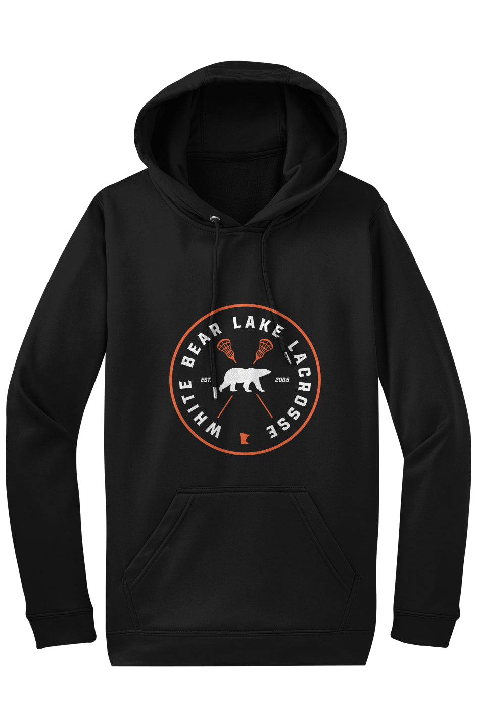 White Bear Lake Lacrosse Adult Sport Wick Fleece Hoodie
