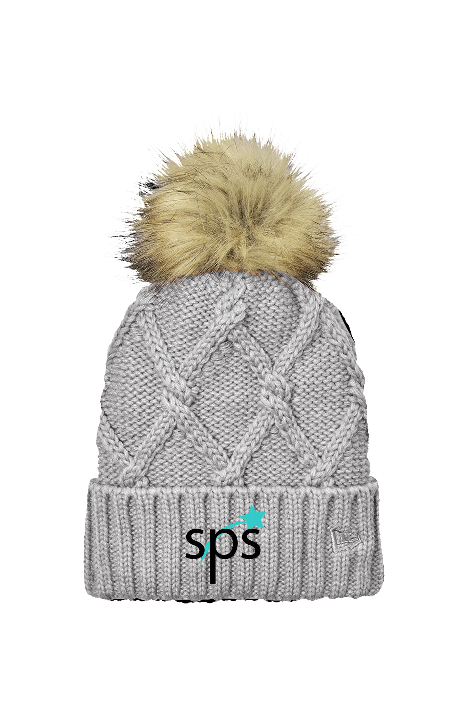 St. Paul Stars SPS Faux Fur Pom Beanie