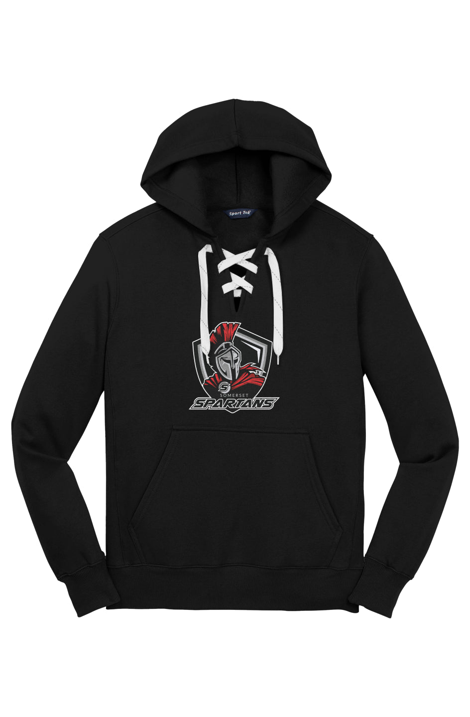 Somerset Baseball Sport-Tek Lace Up Pullover Hooded Sweatshirt