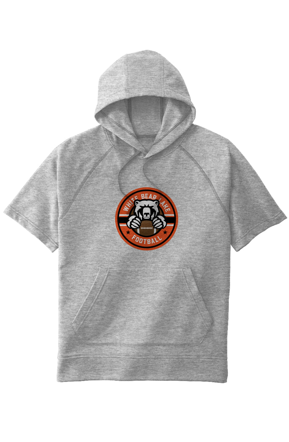 White Bear Lake Football Sport-Tek Tri-Blend Short Sleeve Fleece Hoodie
